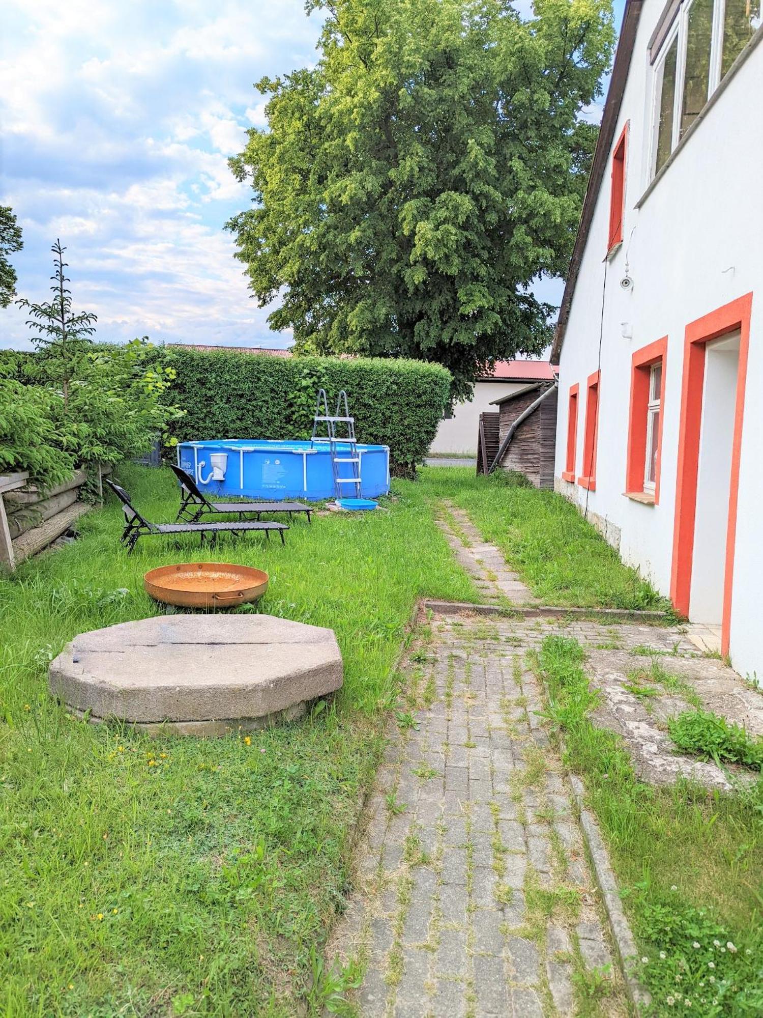 W5 - Urlaubsmagie - Wohnung Mit Grill, Terrasse & Pool Lichtenhain  Экстерьер фото